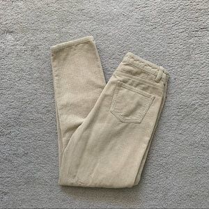 CREAM CORDUROY PANTS